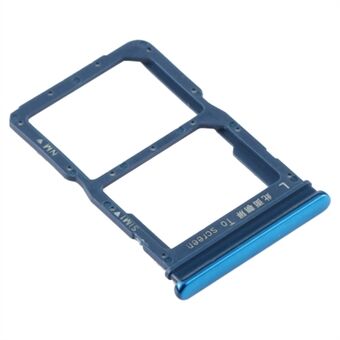 Til Huawei P Smart 2020 Dual SIM -kortbakkeholder udskiftning (uden logo) - Blå
