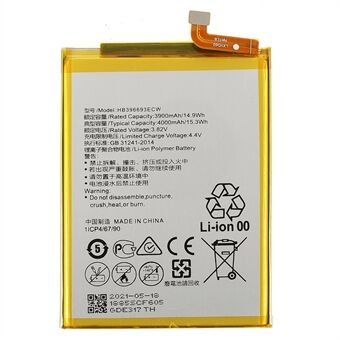 3.85V 3900mAh Battery Replacement (Encode: HB396693ECW) (without Logo) for Huawei Mate 8/Ascend Mate8