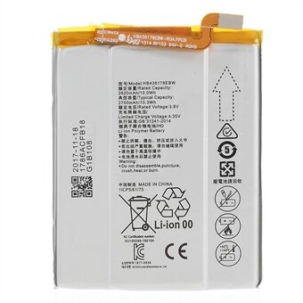 3.8V 2620mAh Battery HB436178EBW for Huawei Mate S, Mobile Phone Replacement Battery (Without Logo)