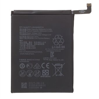 For Huawei Y7 Prime (2017) / Enjoy 7 Plus / Mate 9 / Honor 8C / Y7 (2017) / Y7 (2019) / Y7 Pro (2018) / Y9 (2019) / Y9 (2018) 3.82V 3900mAh Li-ion Polymer Battery (Encode: HB406689ECW) (without Logo)