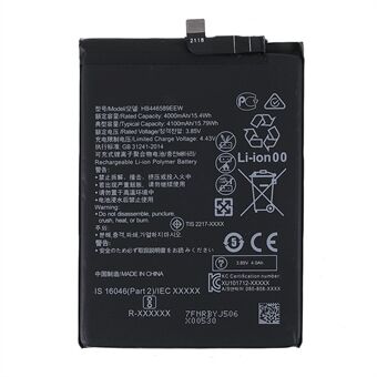 3.85V 4000mAh High Capacity Phone Battery HB446589EEW Replacement Battery Assembly for Honor V30 Pro (Without Logo)