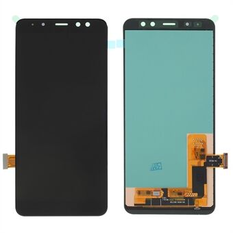 For Samsung Galaxy A8 (2018) A530 LCD Screen and Digitizer Assembly Replacement Part (TFT Version) (without Logo) - Black