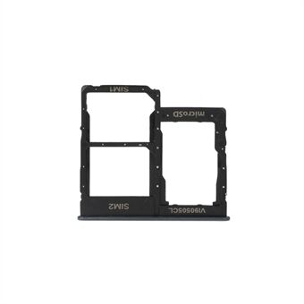 OEM Dual SIM -kortbakkeholder Udskiftningsdel til Samsung Galaxy A40 SM-A405 - Sort