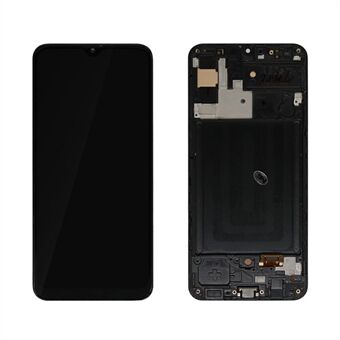 OEM LCD Screen and Digitizer Assembly + Frame Replacement (Without Logo) for Samsung Galaxy A30S SM-A307 - Black