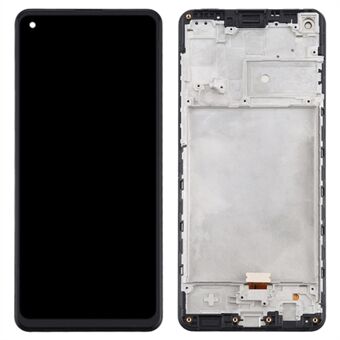 Grade C LCD Screen and Digitizer Assembly + Frame Repair Part (without Logo) for Samsung Galaxy A21s SM-A217 - Black