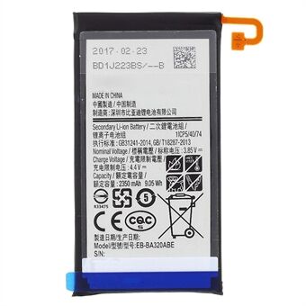 For Samsung Galaxy A3 (2017) 3.85V 2350mAh Li-ion Battery Replacement Part (Encode: EB-BA320ABE) (without Logo)