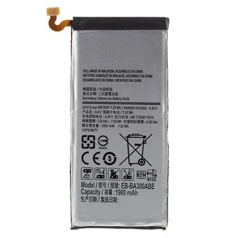 For Samsung Galaxy A3 (2017) 3.80V 1900mAh Lithium-ion Polymer Battery Replacement Part (Encode: EB-BA300ABE) (without Logo)