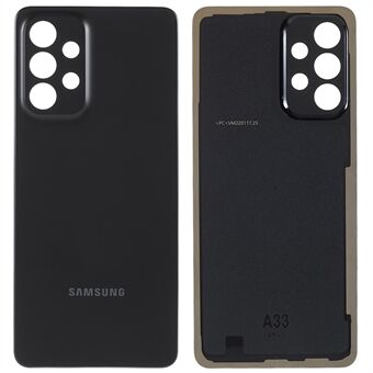 Til Samsung Galaxy A33 5G OEM Plastic Batteri Bagcover Udskiftning - Sort