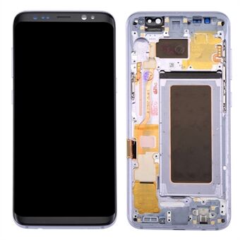 OEM del skærm og digitaliseringssamling + ramme + små dele til Samsung Galaxy S8 G950