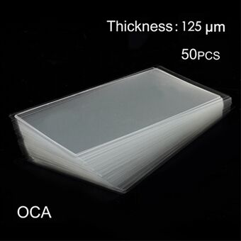 50Pcs 0.125mm OCA Optical Clear Adhesive Stickers for Samsung Galaxy S9 Plus G965 LCD Digitizer