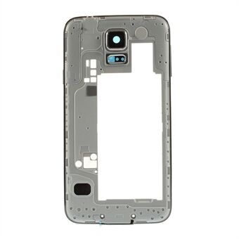 OEM udskiftning af baghusplade til Samsung Galaxy S5 G900 med sidenøgler - sølvfarvet