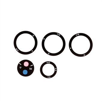 5pcs OEM Back Camera Rim Lens Ring with Glass Lens Replacement for Samsung Galaxy S21 Ultra 5G G998