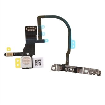 OEM Power ON/OFF-knap Flex-kabel med metalplade-udskiftningsdel til iPhone XS Max 