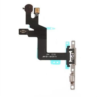 Power On/Off Flex Cable Reservedel med metalplade til iPhone 6s Plus 