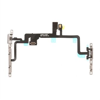 Tænd/sluk og volumenknap Flex-kabel udskiftning med metalplade til iPhone 7 Plus 