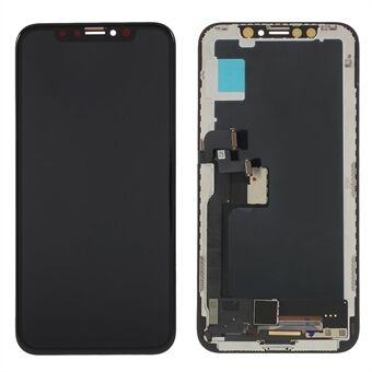 LCD-skærm og digitaliseringsenhed med rammereparationsdel til iPhone X (SHENCHAO TFT-udførelse) (uden logo) - Sort