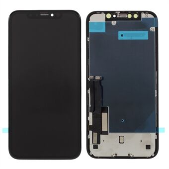 LCD-skærm og digitaliseringsenhed med ramme og metalplade til iPhone XR 6.1 tommer (RUIJU In-Cell-udførelse) (uden logo)