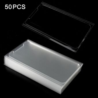 50 stk/sæt 0,125 mm OCA optisk klar klæbende klistermærke til iPhone X LCD Digitalizer, tykkelse: 0,25 mm