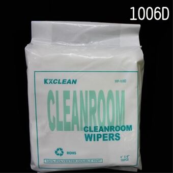1006D Polyester Cleanroom Anti-statiske Wipers Aftørringsklud 150 stk/pakke