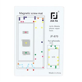 JIAFA JF-870 magnetisk skruemåtte telefonreparationsværktøj til iPhone 6s 