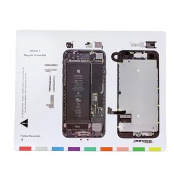 Til iPhone 7 4.7 Professionelt magnetisk skruemåtte reparationsværktøj
