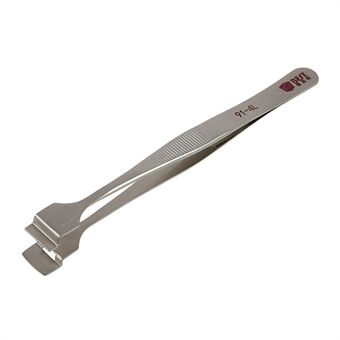 BEST BST-91-4L rustfrit Steel krystal wafer pincet Anti-slip clips Værktøj til mobil reparation