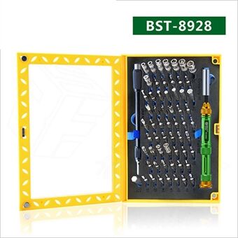 BEST BST-8928 63 i 1 multifunktionel Precision bit-værktøjssæt