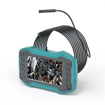 INSKAM 452-2 IP67 vandtæt 4,5 tommer IPS HD-skærm Industrielt endoskop med dobbelt linse med 6-LED-lyskamera videooptager (5m hårdtråd)