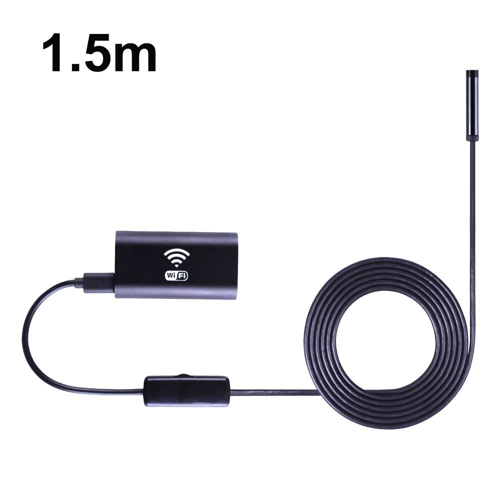 presse Diplomat markør F99 WiFi-endoskop HD-inspektionskamera Trådløst slangekamera med 1,5 M  halvstift kabel