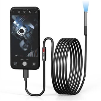 W300 1m Wire 8mm Linse 1080P HD Borescope Camera IP67 Vandtæt Industriel Inspection Borescope til iOS Android