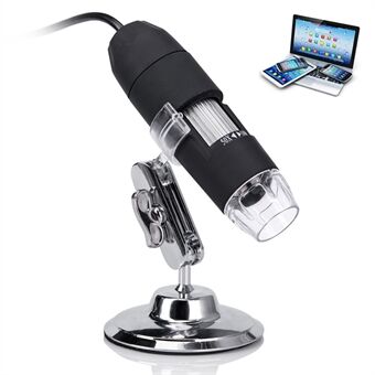 Digitalt mikroskop 3-i-1 USB-endoskop 50X-1000X forstørrelse 8-LED minikamera til Mac Window Android