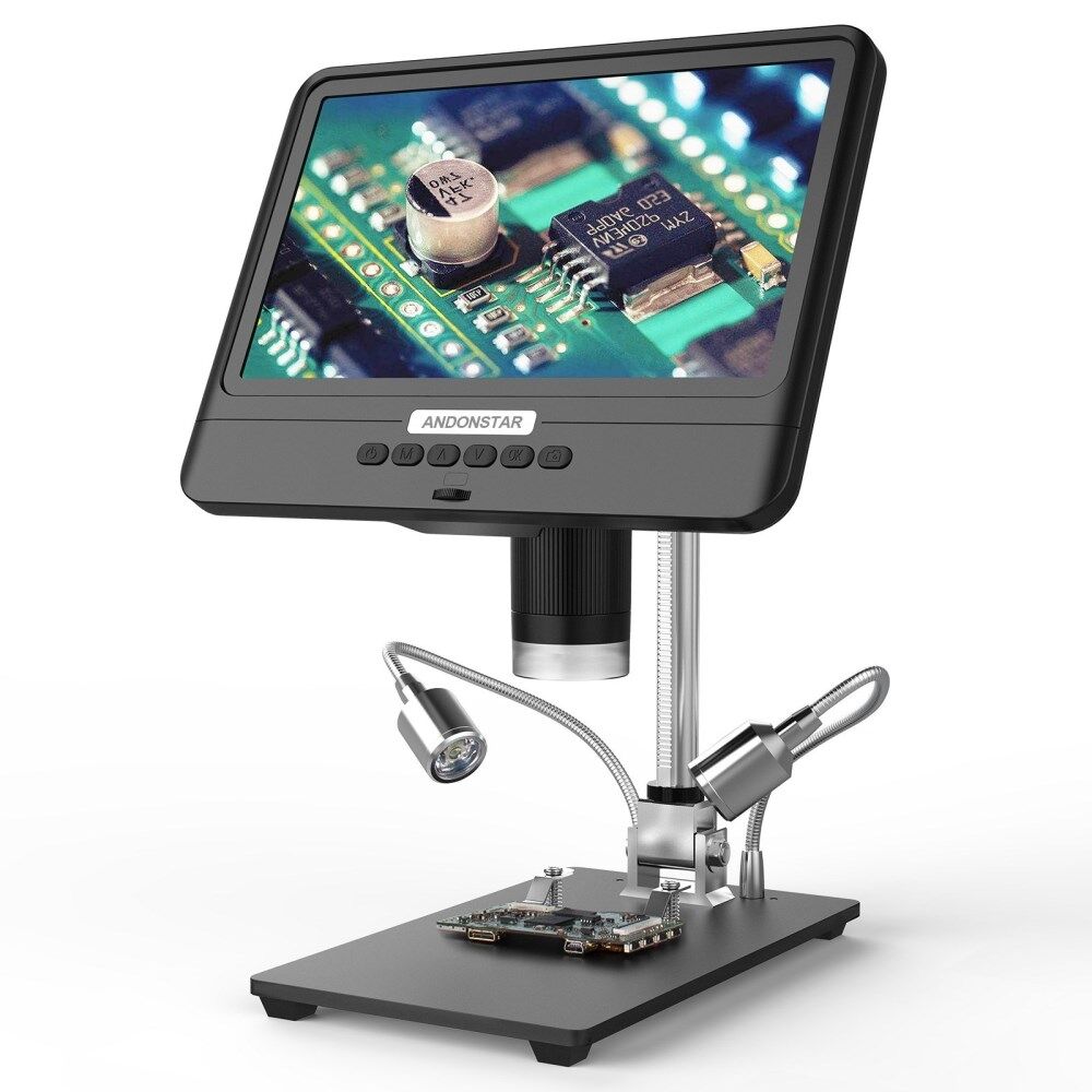 sikkerhed roman Rouse ANDONSTAR AD208 1080P 5X-1200X Forstørrelsesmikroskop Justerbart digitalt  mikroskop med 8,5-tommer LCD-skærm (uden batteri)