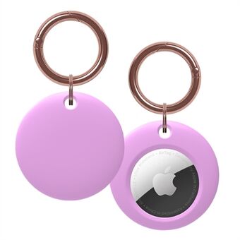 Rund silikone anti-tabt beskyttelsescover til Apple AirTag Bluetooth Locator