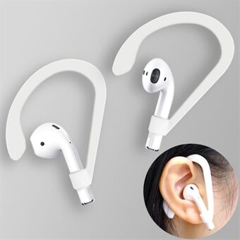 IMAK Silicone Ear Hooks for Apple AirPods Pro/AirPods with Charging Case (2016) (2019)/AirPods with Wireless Charging Case (2019) - White