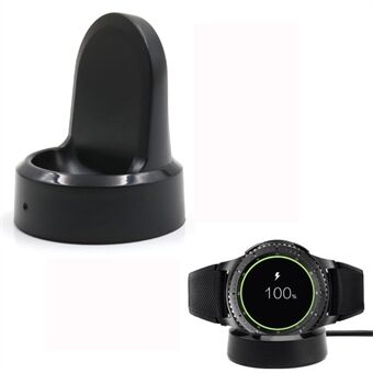 Opladningsdock / Opladerholder med USB-kabel til Samsung Gear S2 S3 Smart Watch