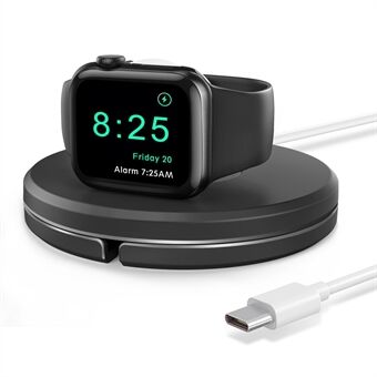 Type-C Smart Watch Stand til skrivebordskabelopruller Opladerholder til Apple Watch Series