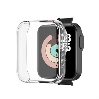 Gennemsigtig fuld dækning galvanisering TPU Smart Watch beskyttelsesetui til Xiaomi Mi Watch Lite / Redmi Watch