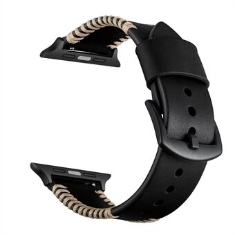 Reservedele udskiftning af læderbelagt Smart urrem til Apple Watch Series 3 2 1 38mm / Series 6 SE 5 4 40mm