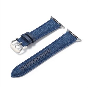 Jean Cloth Texture Watch Rem Replacement for Apple Watch Series 1/2/3 42mm / Series 4/5/6 / SE 44mm