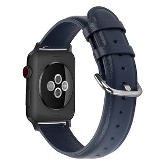 Ægte læder Smart Watch Band til Apple Watch Series 6 / SE / 5/4 40mm / Series 3/2/1 38mm