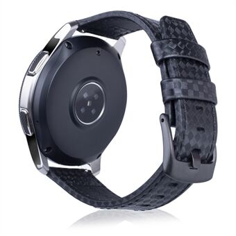 22mm kulfibertekstur PU læder Smart urrem til Huawei Watch GT2e / GT2 46mm