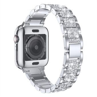 Aluminiumslegering Urrem tilbehør Rhinestone Decor til Apple Watch Series 6 SE 5 4 40mm / Series 3/2/1 38mm