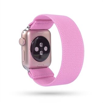 Ensfarvet udskrivning Nylon Smart Watch Band til Apple Watch Series 6 / SE / 5/4 44mm / Series 3 2 1 Watch 42mm