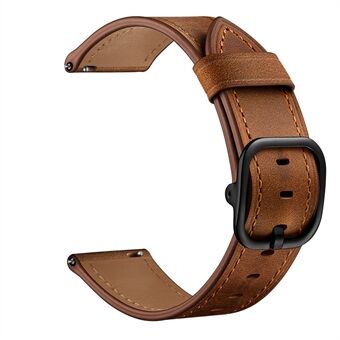 Koskindlæderurbånd (DS Style) til Samsung Galaxy Gear S3 / Ticwatch / Huami Watch Moto 360
