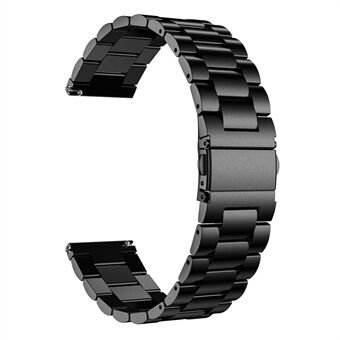 Rustfrit Steel Smart Watch Band Erstatningshåndledsrem til Samsung Galaxy Watch3 45mm - Sort