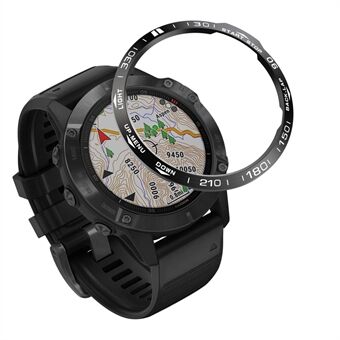 Indeks Ring Rustfrit Steel Watch Bezel Ring (Style A) til Garmin Fenix 6X