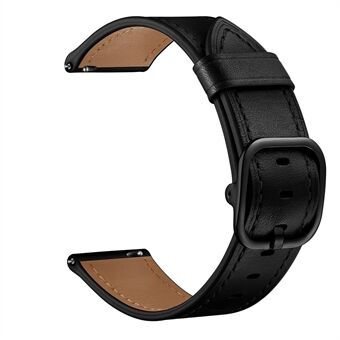 22mm ægte læderurskifte til Huawei Watch GT2e / Samsung Galaxy Watch3 45mm osv.