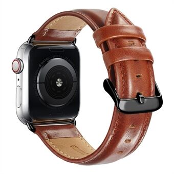 Ægte læder Smart Watch Band til Apple Watch 1 (42mm) / 2 (42mm) / 3 (42mm) / 4 (44mm) / 5 (44mm) / 6 (44mm) / SE (44mm)