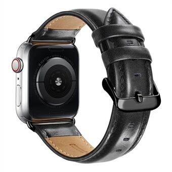 Ægte læder Smart Watch Band til Apple Watch 1 (38mm) / 2 (38mm) / 3 (38mm) / 4 (40mm) / 5 (40mm) / 6 (40mm) / SE (40mm)