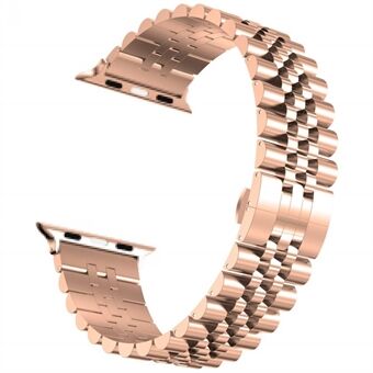 Ny stil urrem i rustfrit Steel til Apple Watch Series 6 SE 5 4 44mm / Series 3 2 1 42mm